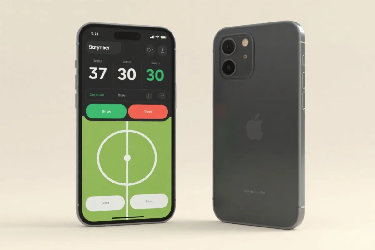 移动端比分界面示意